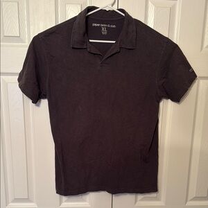 Paper Denim & Cloth Men's Dark Gray Polo Shirt